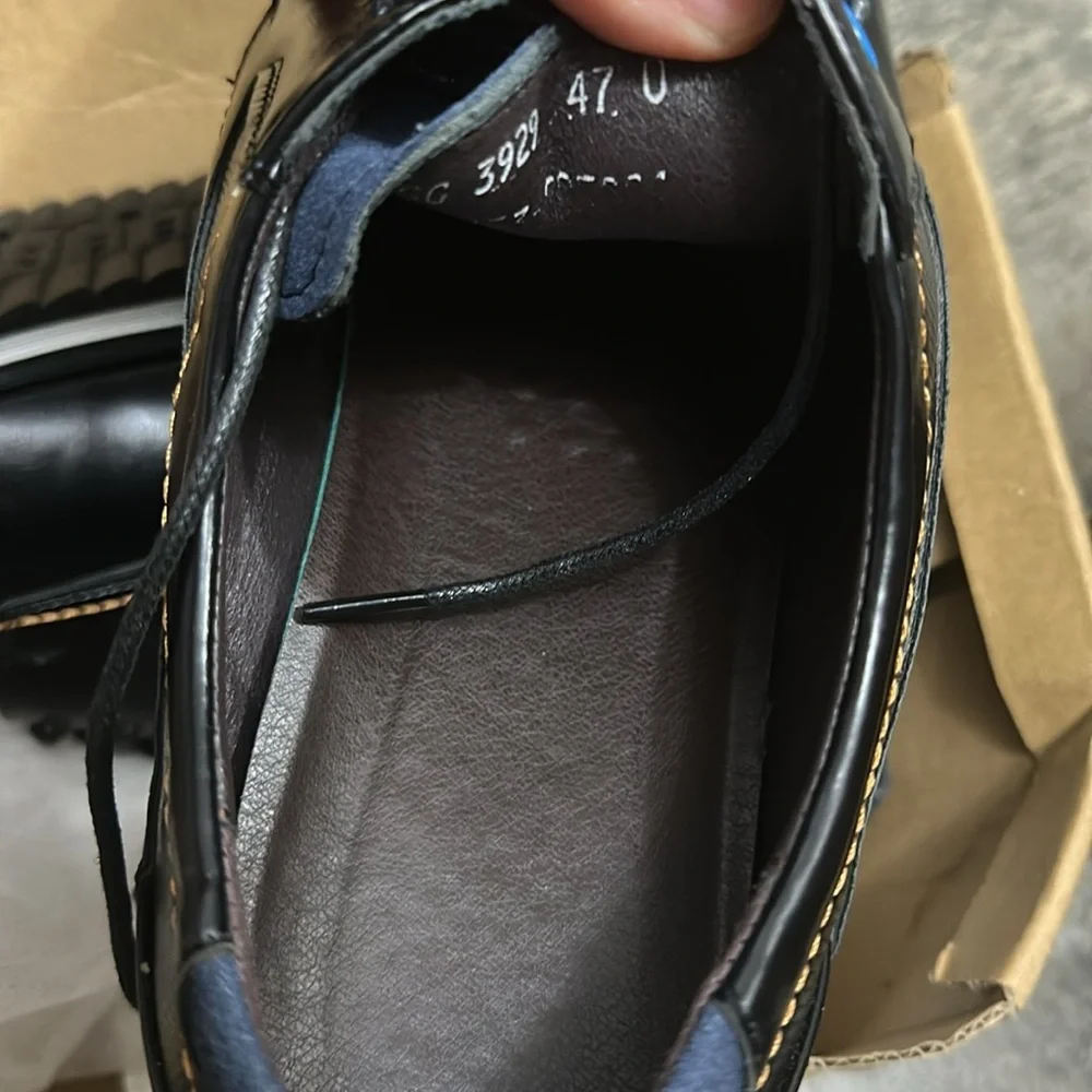 Recyphi‎ Mens Dress Shoes Business Oxford Derby Orthopedic Leather Black 12.5
